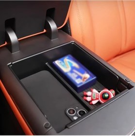 Resim Honeybeeshop Byd Li 7 Kapalı Orta Konsol Depolama Kutusu Siyah Evrensel Dayanıklı Plastik Kaymaz Tasarım 