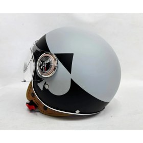 Resim Nero Tk-06 Şefaf Vizörlü Yarım Açık Kask Mat S2 