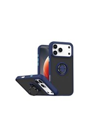 Resim artlab Art Apple İphone 17 Pro Max Montreal Yüzüklü Silikon Kapak - Lacivert Lab 