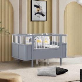 Resim Setay Mdf Beşik Siesta Büyüyen Beşik 90x130, Karyola 90x190 