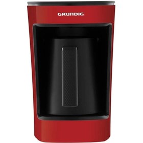 Resim Grundig Türk Kahve Makinesi 5 Fincan Kapasitesi Kırmızı 