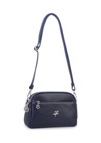 Resim Nas Bag Kadın Günlük Sade Şık Çok Gözlü Çapraz Çanta 23x14 Cm Lacivert Lopez Laci 