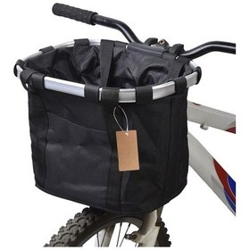 Resim Willowhaven Alüminyum Alaşımlı Dağ Bisikleti Sepeti, Kısa Açma Kapama, Evcil Hayvan Çantası, Siyah Siyah 