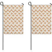 Resim Fox 2'li Çift Taraflı 12x18inch Bahçe Bayrağı, Dış Mekan-a4 12+ 