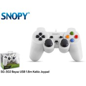 Resim Sg-302 Beyaz Usb 1.8m Kablo Joypad 