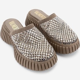 Resim Valmenti Kadın Deri & Suni Taupe Düz Terlik 1141 581 Bn Trlk Y26 Taupe Suede Vizon 