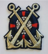 Resim Armada Ütüyle Yapışabilen Çapa Motif Yama Hotfix ( 6 cm * 7 cm) 