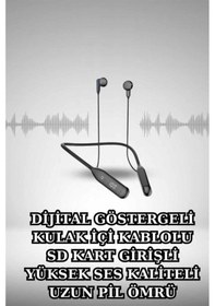 Resim Alarm Ve Titreşim Özellikli Akıllı Saat Ve Mikrofonlu Kablolu Bluetooth Kulaklık 60 Saat 