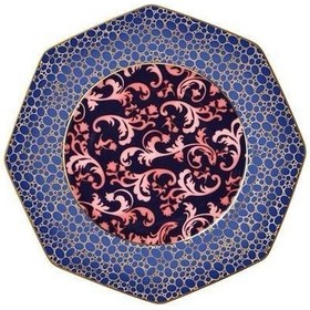 Resim Lamedore Tea Delight 17 Cm Pasta Tabağı Opera Red Blooming Baroque 1 Adet 