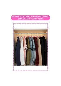 Resim Ceket Askısı 45 Cm Pembe Elbise Gömlek Palto Askısı Gardırop Mağaza Askılığı 5 Adet Diğer 