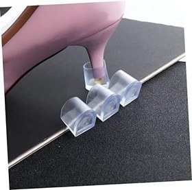 Resim SEWOART Dans Topuk Koruyucuları 12 Adet Yüksek Topuk Koruyucu Kılıflar Balo Dansı İçin Sessiz Ve Sessiz 