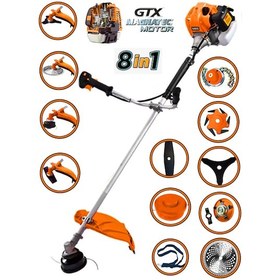 Resim Eisenn 8 In 1 Yan Tırpan Ot Çim Çalı Biçme Makinesi 