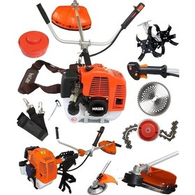 Resim Mager Benzinli Yan Tip 52 Cc 9,9hp Tırpan Capa Canavar Başlık Çim Çalı Çırpı Biçme Makinası 