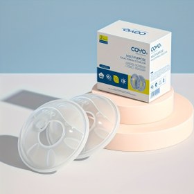 Resim 2 adet Yumuşak Silikon Göğüs Koruması - Tekrar Kullanılabilir Süt Toplayıcıları ve Emzirme İçin Seyahat Bardakları, Emzirme İçin Süt Koruması, Kolay Çıkarılabilir Tasarım ile Taşınabilir Emzirme Pedı, Emzirme Aksesuarları, Emzirme Aksesuarı, Şeffaf Kapak, Dayanıklı Plastik Kapak 