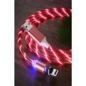 Resim Judas J21 Lightning Magnetic Akan Led Işıklı Şarj Kablosu -1mt 