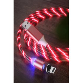 Resim Judas J21 Lightning Magnetic Akan Led Işıklı Şarj Kablosu -1mt 