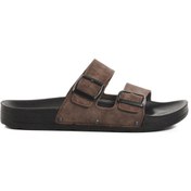 Resim Pierre Cardin Kahve Nubuk Erkek Terlik Çok Renkli 