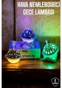 Resim Hava Nemlendirici Masa Ve Gece Lambası Usb Projeksiyon Aromaterapi Çok Renkli 