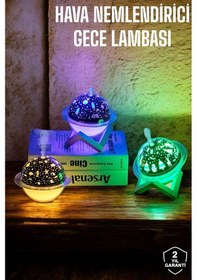 Resim Hava Nemlendirici Masa Ve Gece Lambası Usb Projeksiyon Aromaterapi Çok Renkli 