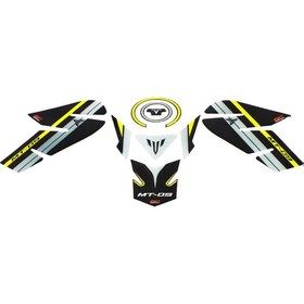 Resim Gp Kompozit Yamaha Mt-09 2013-2016 Uyumlu Tank Pad Seti Sarı 