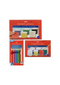 Resim Faber-castell Parmak Boya + Guaj Boya + Jumbo Üçgen Boya Kalemi 