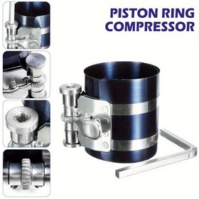 Resim 3 İnç Piston Halka Sıkıştırıcısı Paralel Çubuklarla - Yatay Çubuk Piston Halka Kurulum Aracı, Verimli Motor Bakımı için Dayanıklı Metal Yapı, Motor Bakımı Aracı | Paralel Çubuk Tasarımı | Dayanıklı Yapı, Piston Sıkıştırıcısı 