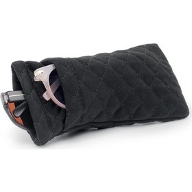 Resim Yuntech01 Siyah Çift Lensli Gözlük Çantası - Otomatik Kapanır, Darbeye Dayanıklı, Mikrofiber Lens Bezi İle, Taşınabilir Tasarım 