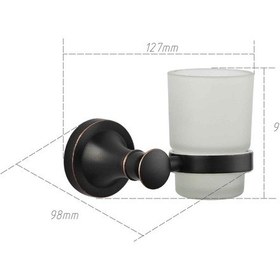 Resim Fause Diş Fırçalık Linos Fırçalanmış Siyah 