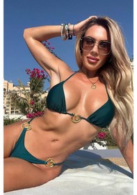 Resim Ariel Metal Aksesuarlı Bikini - Petrol Petrol 