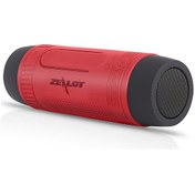 Resim Springsun Zealot S1 Dış Mekan Bluetooth Hoparlörü: Led Fener, Sos Modu, Tf Kart/desteği, 4000mah Pil Ve Mikrofon - Kırmızı 