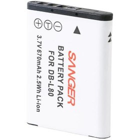 Resim Sanger DB-L80 Sanyo Fotoğraf Makinesi Batarya 