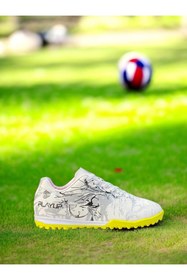 Resim Playup UNISEX KAUÇUK TABAN DESENLİ AŞINMAYA DAYANIKLI YUMUŞAK ASTAR HALISAHA AYAKKABI 