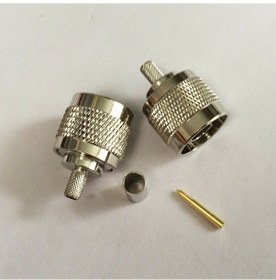 Resim N Erkek RG58-59-142-223-400 LMR195 Sıkmalı Crimp Kablo Konnektörü 