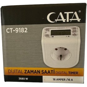 Resim Cata Ct-9182 3680w 16 Amper Dijital Zaman Saati 4 Adet 