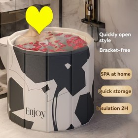 Resim Erişkinler için Katlanabilir Banyo Küveti, Tam Vücut Banyosu, Banyo Küveti, Erişkinler için Banyo Küveti, Banyo Küveti, Büyük Banyo Küveti 