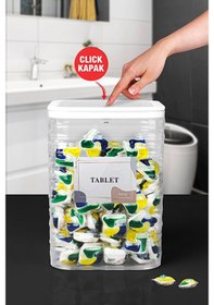 Resim Kosova Çöp Kovası Luna Şeffaf Oky-443 Şeffaf 