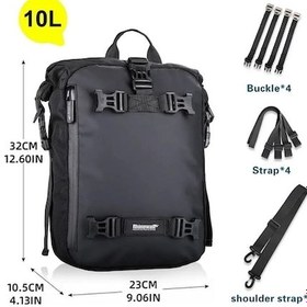 Resim Novahub 10l Motosiklet Koltuk Çantası - Sarı, Kapasitif Tasarım Sarı 