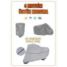 Resim Carguard Ktm 620 Sc Fitilli Motosiklet Brandası Çadır Örtü - Miflonlu 