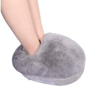 Resim Gahome USB Isıtmalı Ayak Isıtıcı Terlik - Gri (Yurt Dışından) 