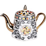 Resim Empressco Çok Renkli Gümüş Kaplamalı Seramik Çaydanlık 800 ml 