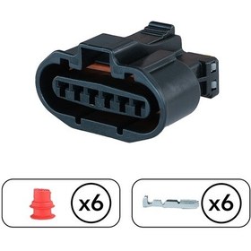 Resim Hava Akışmetre Soketi 6 Pin Kablosuz 