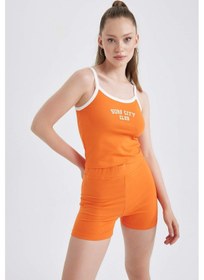 Resim Defacto Coool Bisiklet Bürümcük Tayt A7799AX23SMOG570 Turuncu 