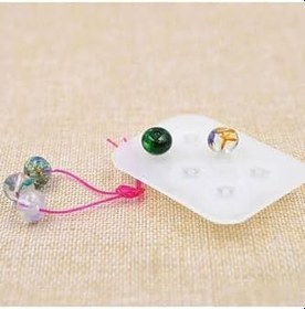 Resim Tinky Winky Epoksi Boncuk Şekilli Tesbih Ve Bileklik Silikon Kalıp 10 Mm Beyaz 