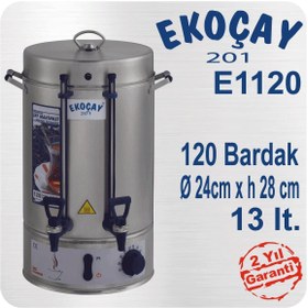 Resim Söylemezavm Ekoçay Çay Makinesi 120 Bardak Semaver 
