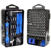 Resim 138 İn 1 Cep Telefonu Sökme Aracı Saat Tamir Çok Fonksiyonlu Alet Tornavida Seti Mavi 