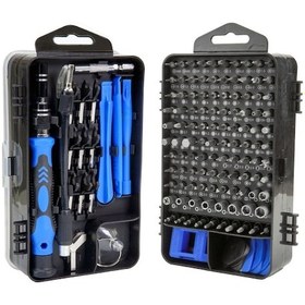 Resim 138 İn 1 Cep Telefonu Sökme Aracı Saat Tamir Çok Fonksiyonlu Alet Tornavida Seti Mavi 