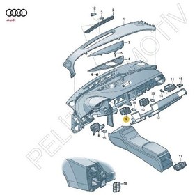 Resim Audi A8 Ön Orta Sol Havalandırma 4h1820951d 2010-2013 