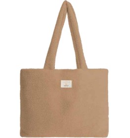 Resim Minimal Peluş Anne-Bebek Bakım Çantası - Karamel 