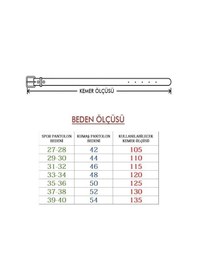 Resim Trender Trend Hakiki Deri Erkek Spor Kemer 4.5Cm Siyah 0160 