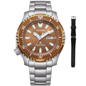 Resim Citizen NY0164-65XE Erkek Dalgıç Saati – Otomatik Mekanizma, Bronz Bezel, 200M Su Geçirmezlik 